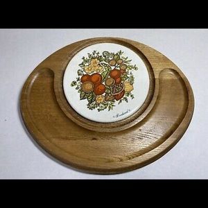 Vintage Goodwood Wooden charcuterie Cheese Board Mid Century modern MCM Japan